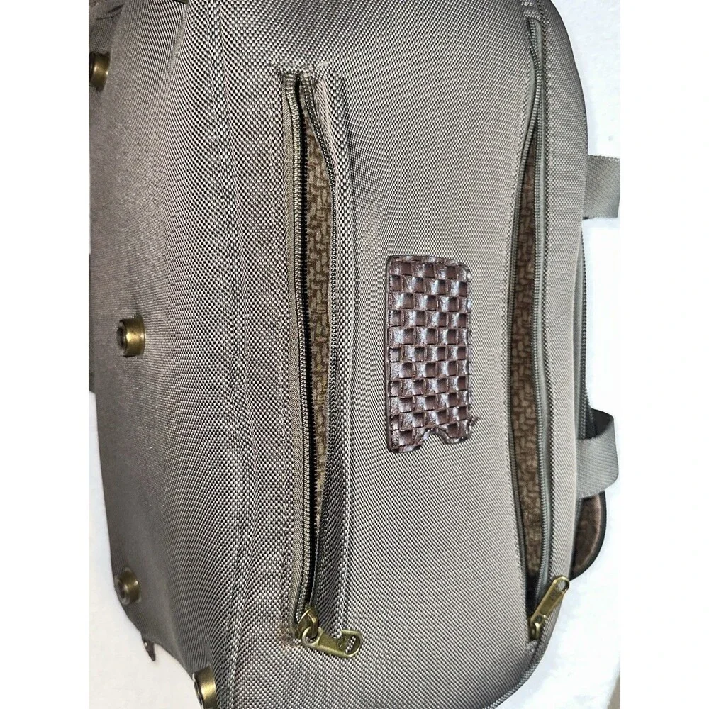 Tommy Bahama Essentials Travel Carry On Overnight Green Canvas Duffle Bag